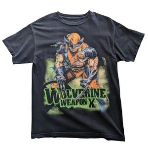 Mad Engine Men's Medium Wolverine X Men Comic Book Marvel Super Hero Graphic T